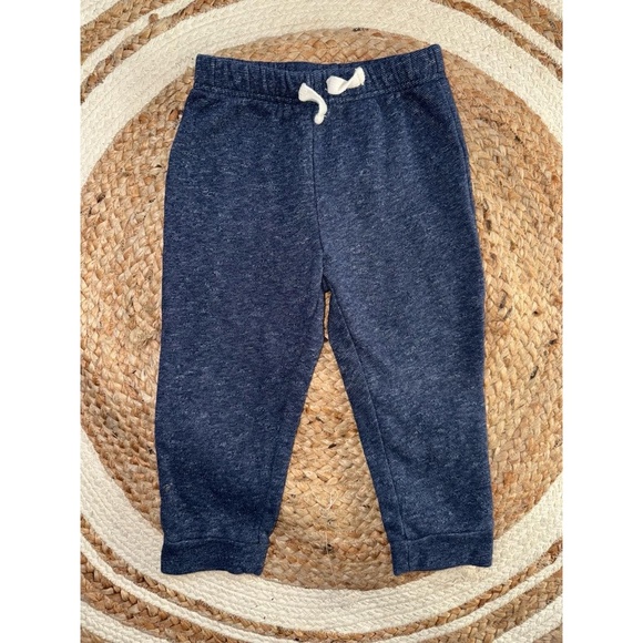 The Childrens Place Kids Sweatpants 3T Blue Heather Drawstring Waist Elastic - Picture 1 of 3